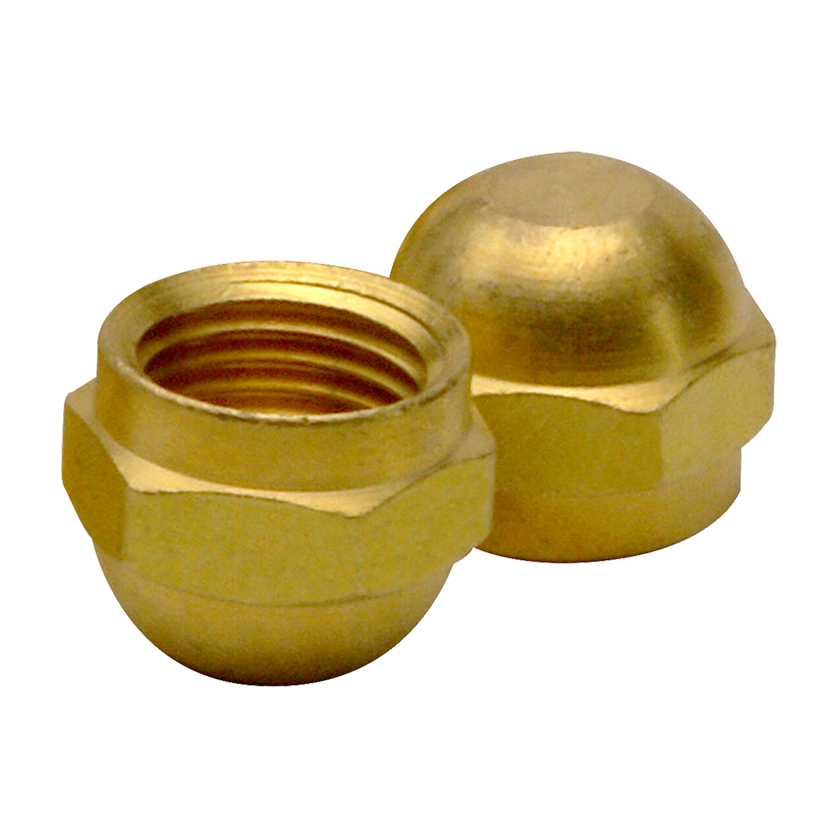 N5-4 Brass Flare Cap Nut 1/4"