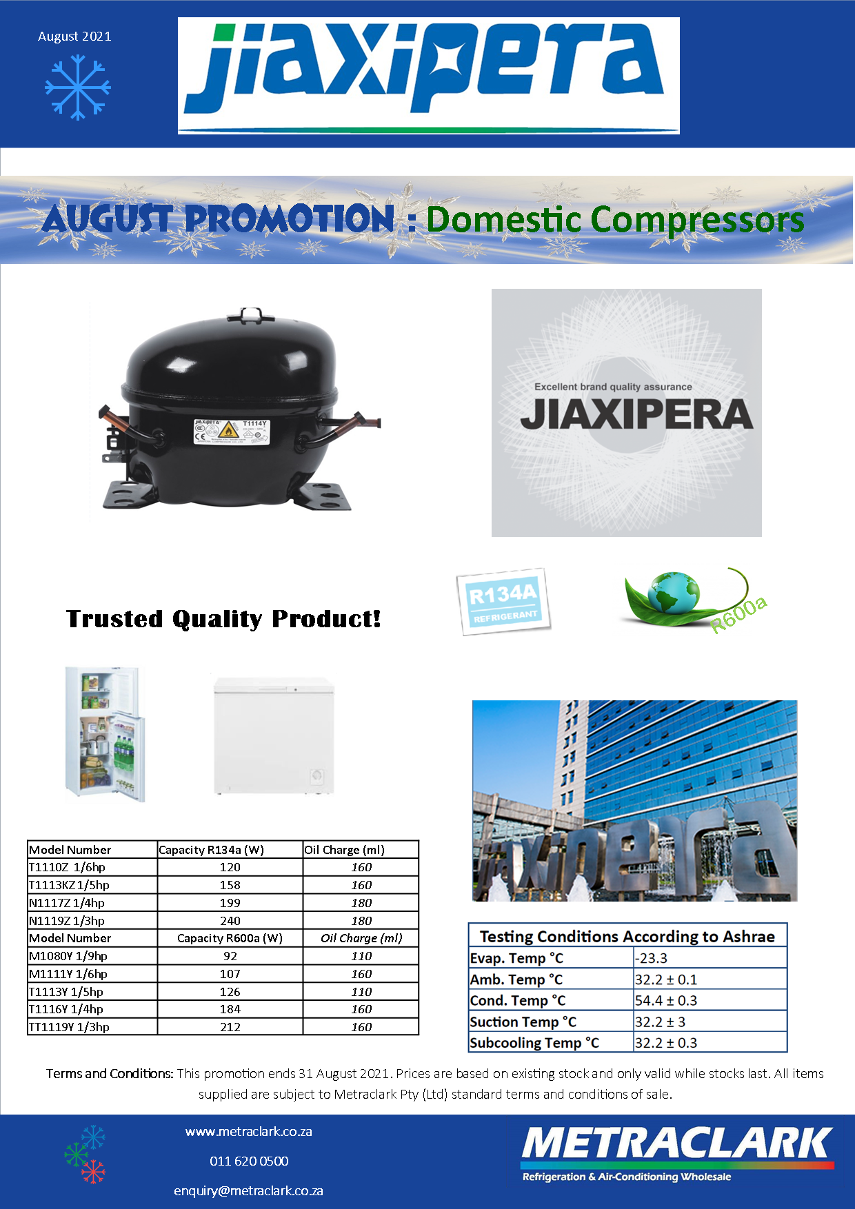 Jiaxipera Domestic Compressors