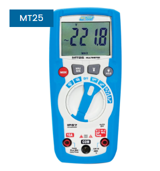 MT25 -Compact Meter Auto DMM, Temp, Capacitance, Hz