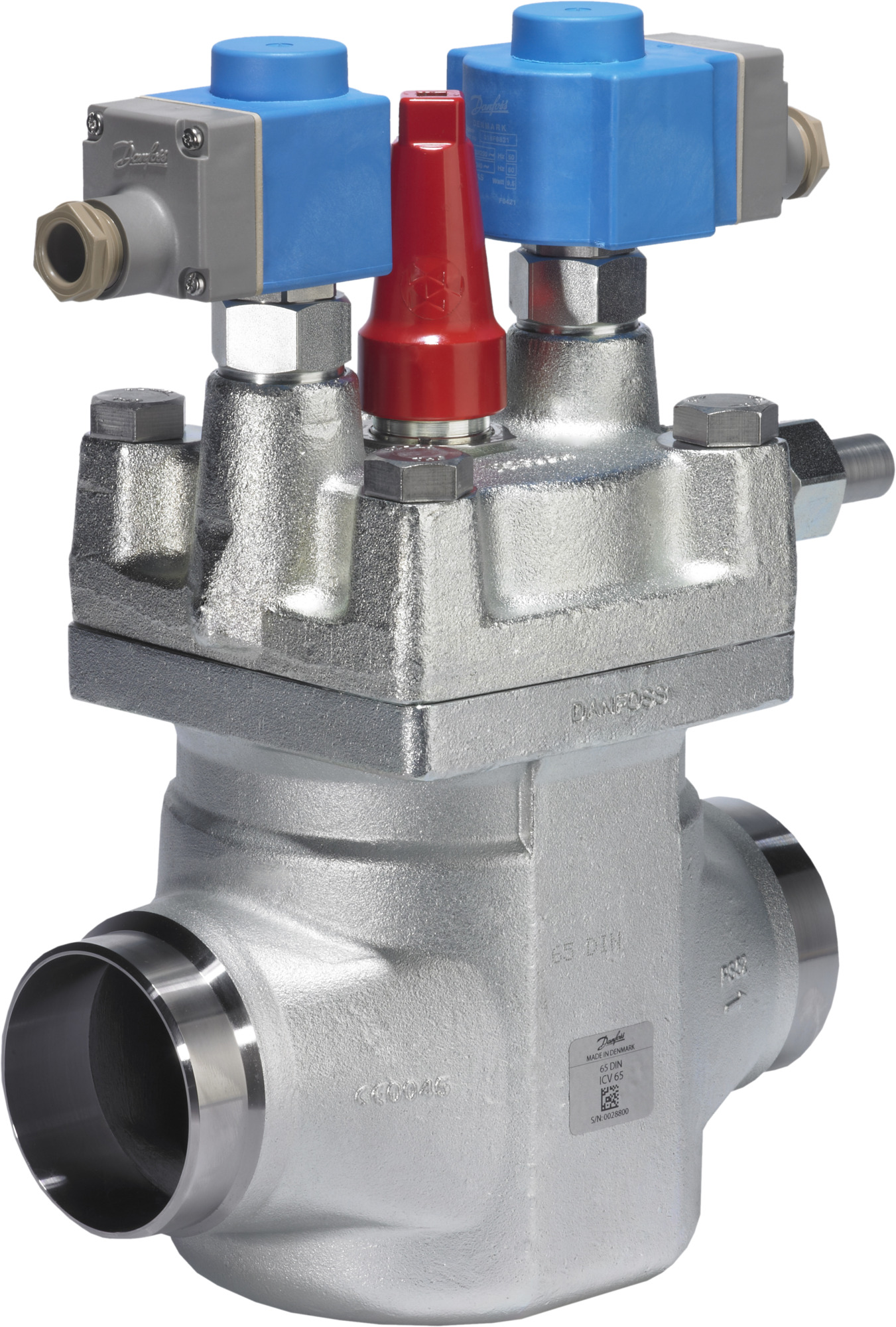 2-step solenoid valve, ICLX 80, 80 mm, Butt weld