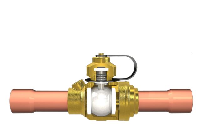 Ball Valve with 7/8" Solder Connections - Henry