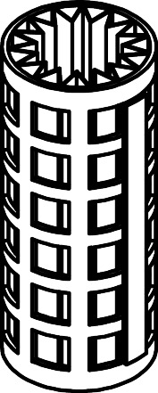 148H3183 FIA-INS 125 150my FILTER ELEMENT PLEATED