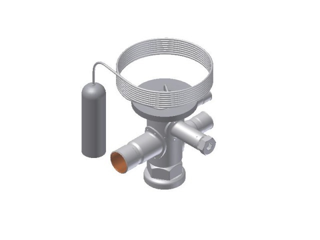 Exp Valve R22/R407C TUAE 3/8" x 1/2" Stainless Solder Withou
