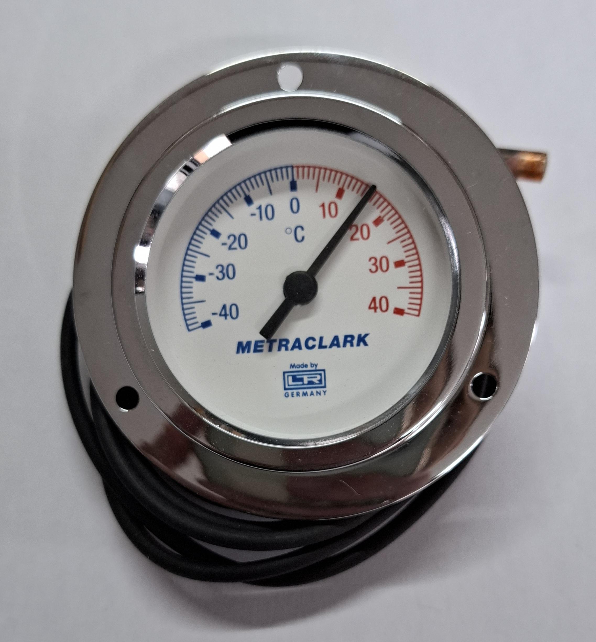 Room Thermometer 60mm Dia Dial for -40C to +40C Flush Mount