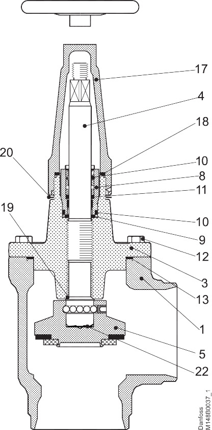 Shut-off valve SVA-S 150 Steel