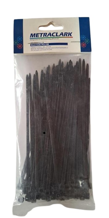 Cable Ties Black 150 mm Long in Pack of 100