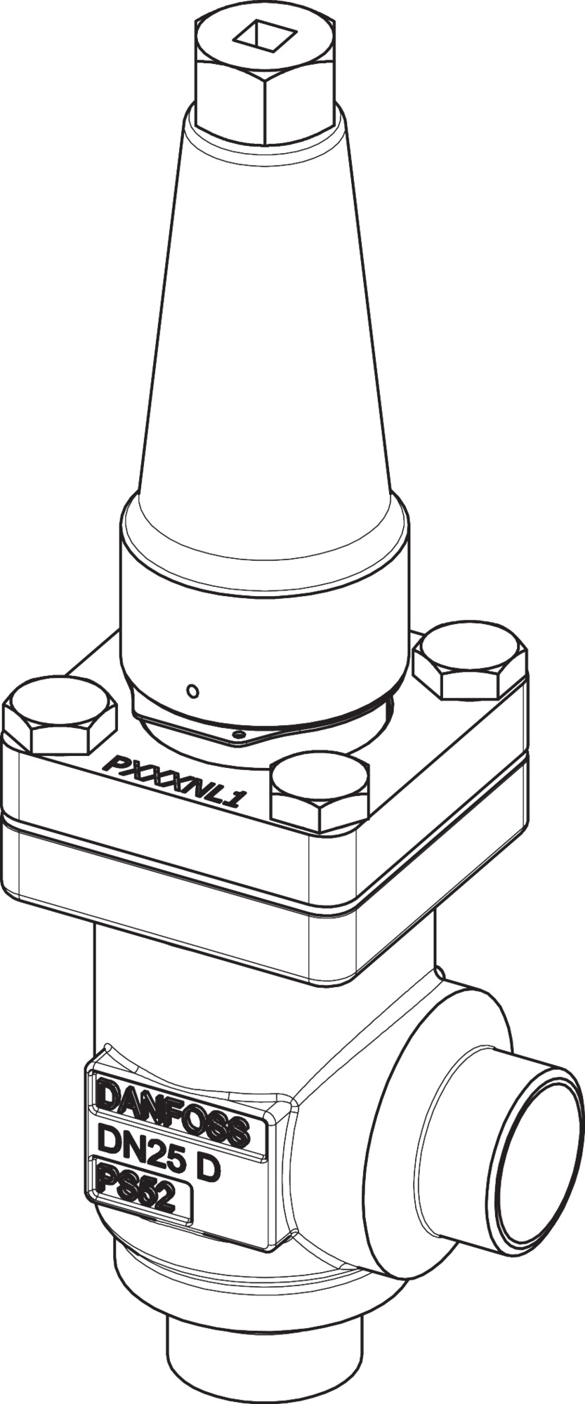 Shut-off valve SVA-S 32 Steel