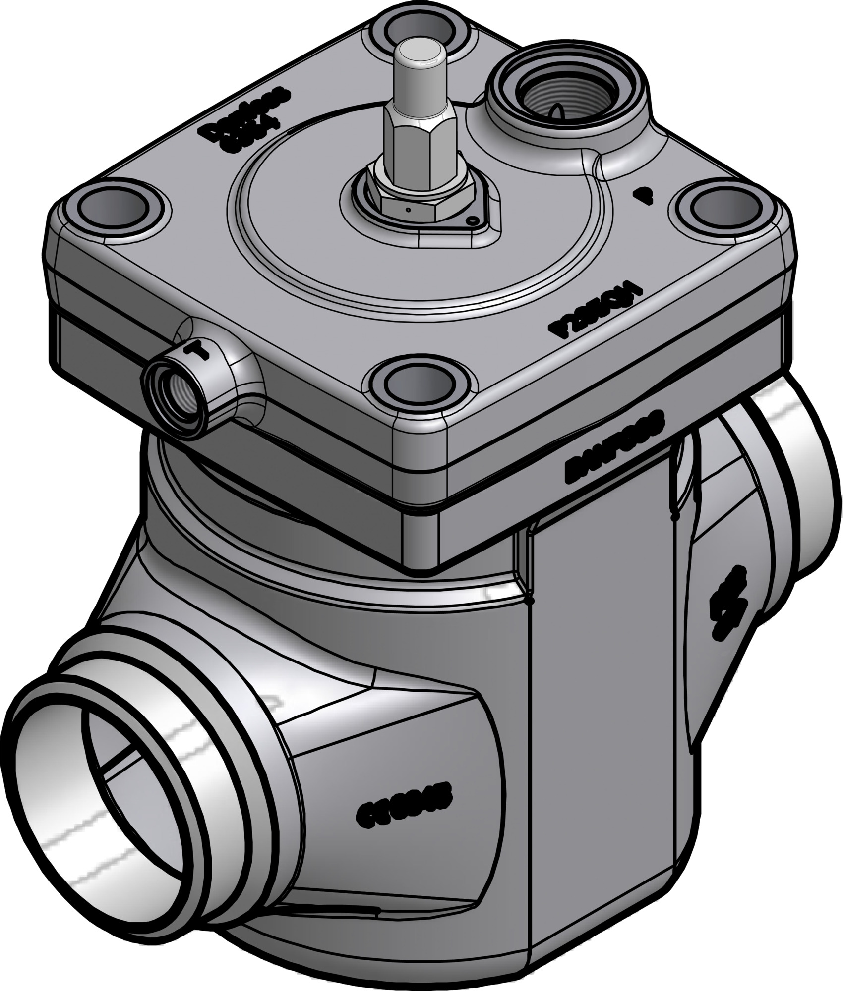 Pilot operated servo valve