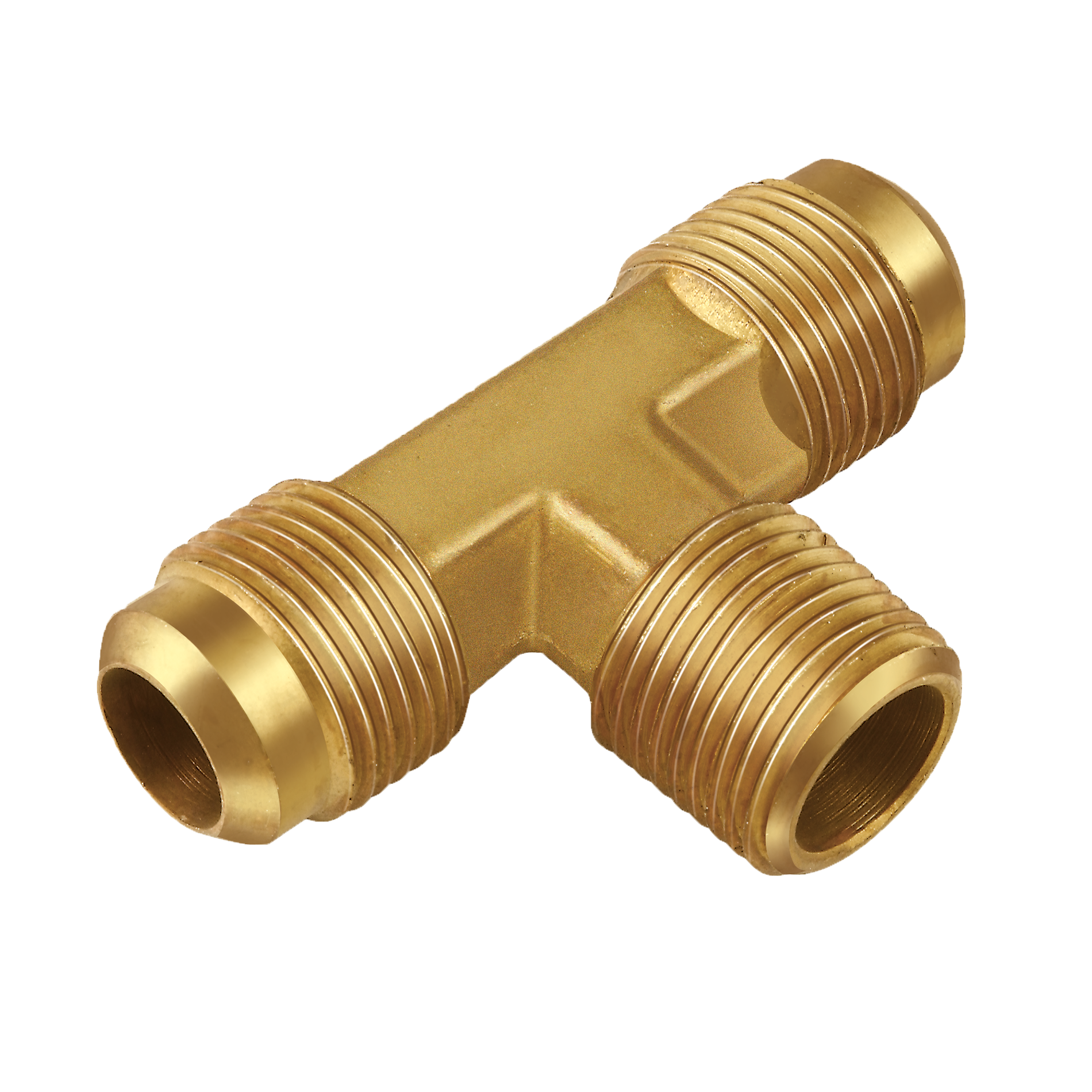 T1-4A Tee 1/4" Flare x 1/4" Flare x 1/8" Male Pipe Thread