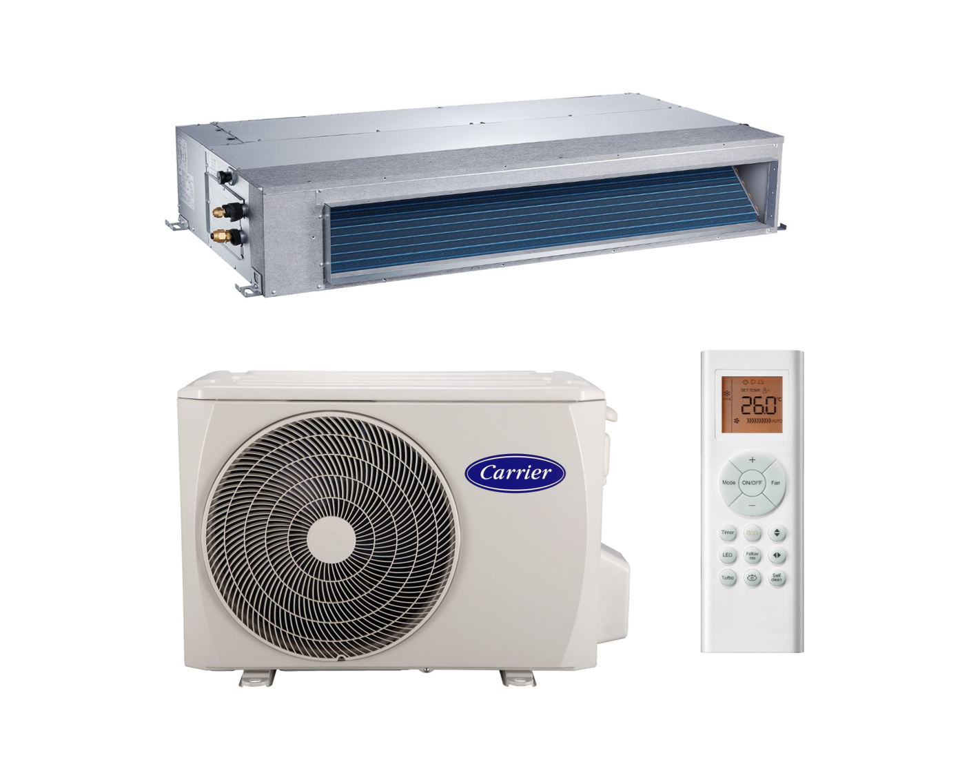 QSV036D8S 36000 Btu/h R32 Ducted Inverter Unit 220v