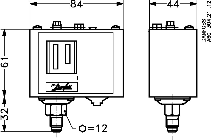 KP5 Pressure Switch HP with Auto Reset