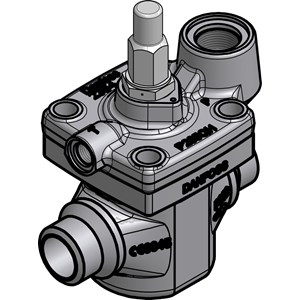 027H2049 Pilot Operated Servo Valve, ICS1 25-15, 20.0 mm, Butt weld
