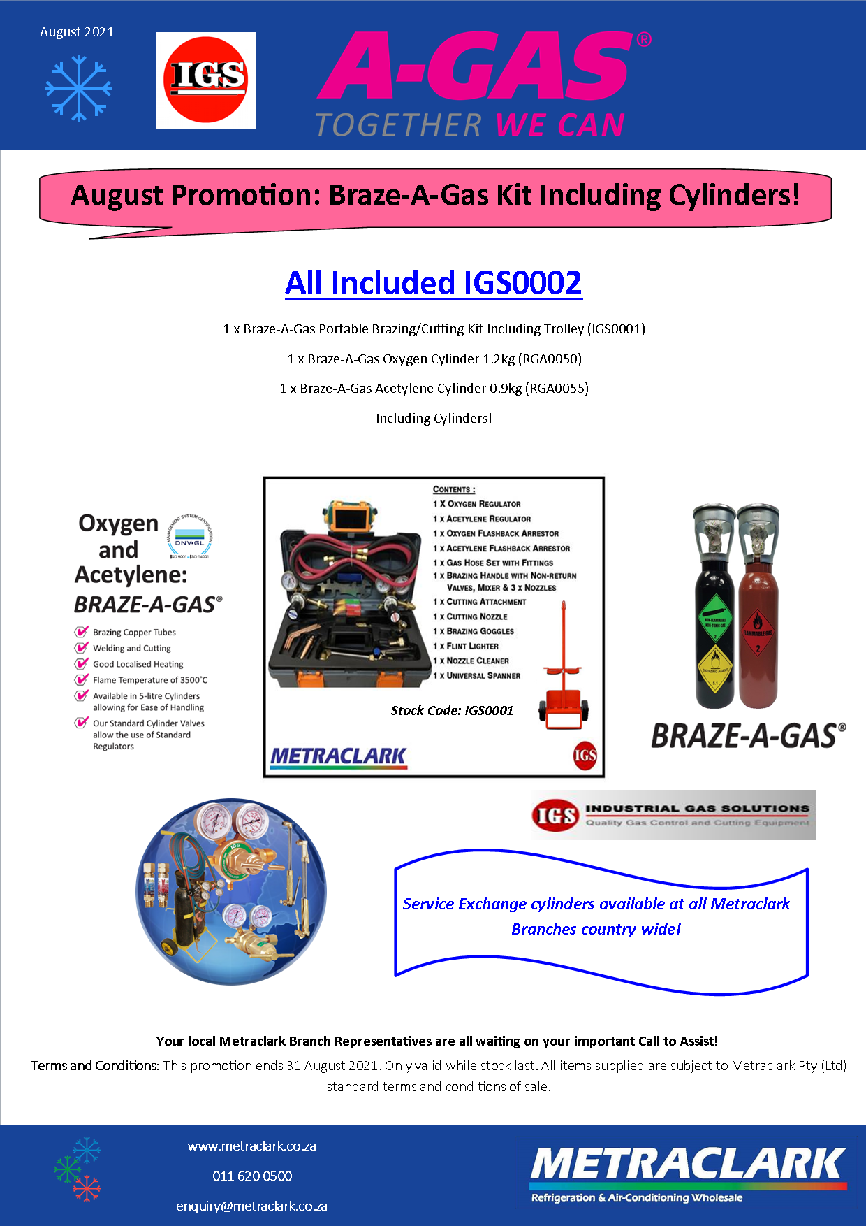 A-Gas Braze-A-Gas Kit A-Gas Braze-A-Gas Kit